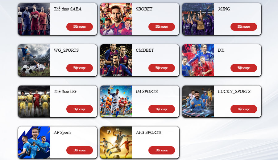 Sảnh thể thao DR88 quy tụ 11 nhà cung cấp khác nhau với hơn 200+ trận đấu mỗi ngày