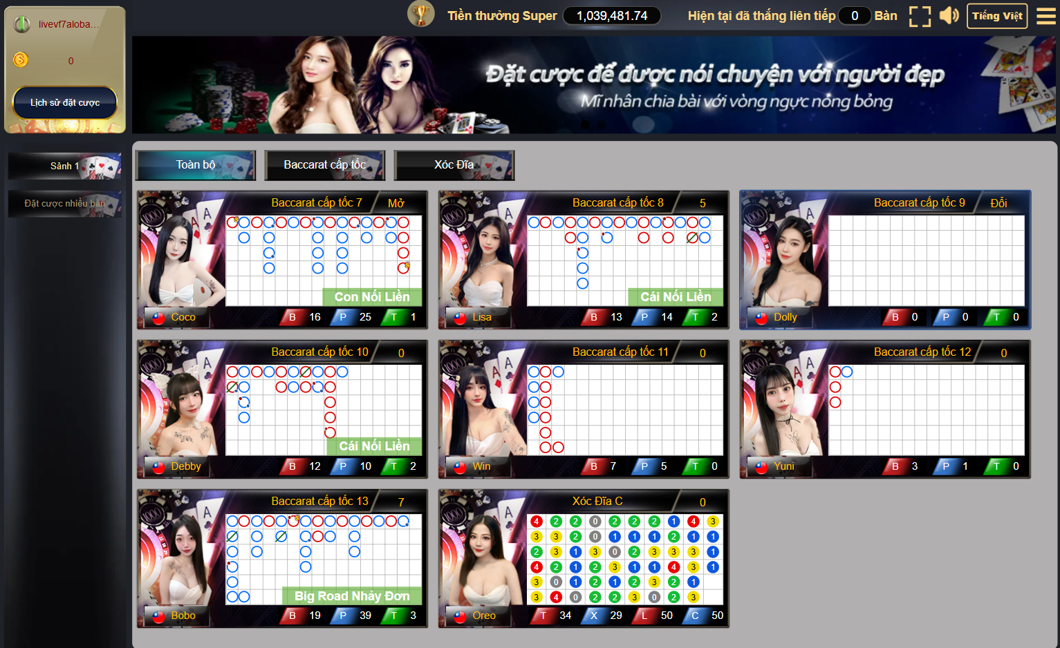 Danh sách các nhà cung cấp tại sảnh casino DR88